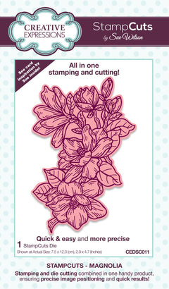 Creative Expressions Sue Wilson Magnolia StampCuts Craft Die-1