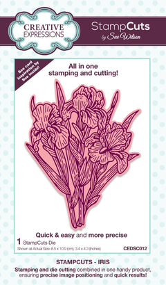 Creative Expressions Sue Wilson Iris StampCuts Craft Die-1