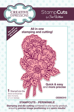 Creative Expressions Sue Wilson Periwinkle StampCuts Craft Die-1