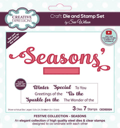 Creative Expressions Sue Wilson Seasons Craft Die & Stamp Set-1