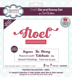 Creative Expressions Sue Wilson Noel Craft Die & Stamp Set-1