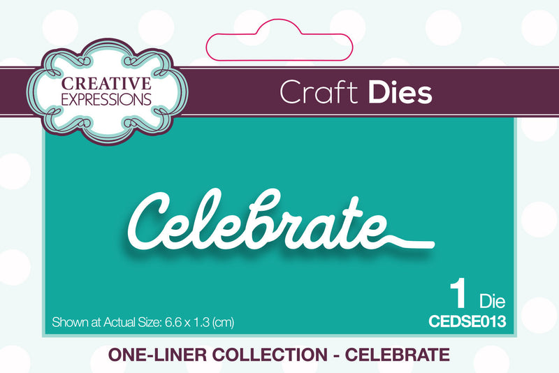 Creative Expressions One-liner Collection Celebrate Craft Die-1