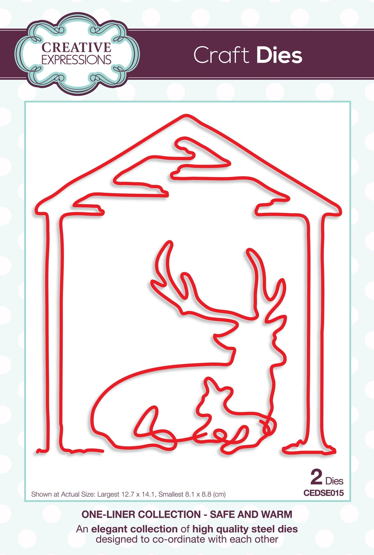 Creative Expressions One-liner Collection Safe & Warm Craft Die-1
