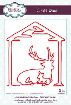 Creative Expressions One-liner Collection Safe & Warm Craft Die-1