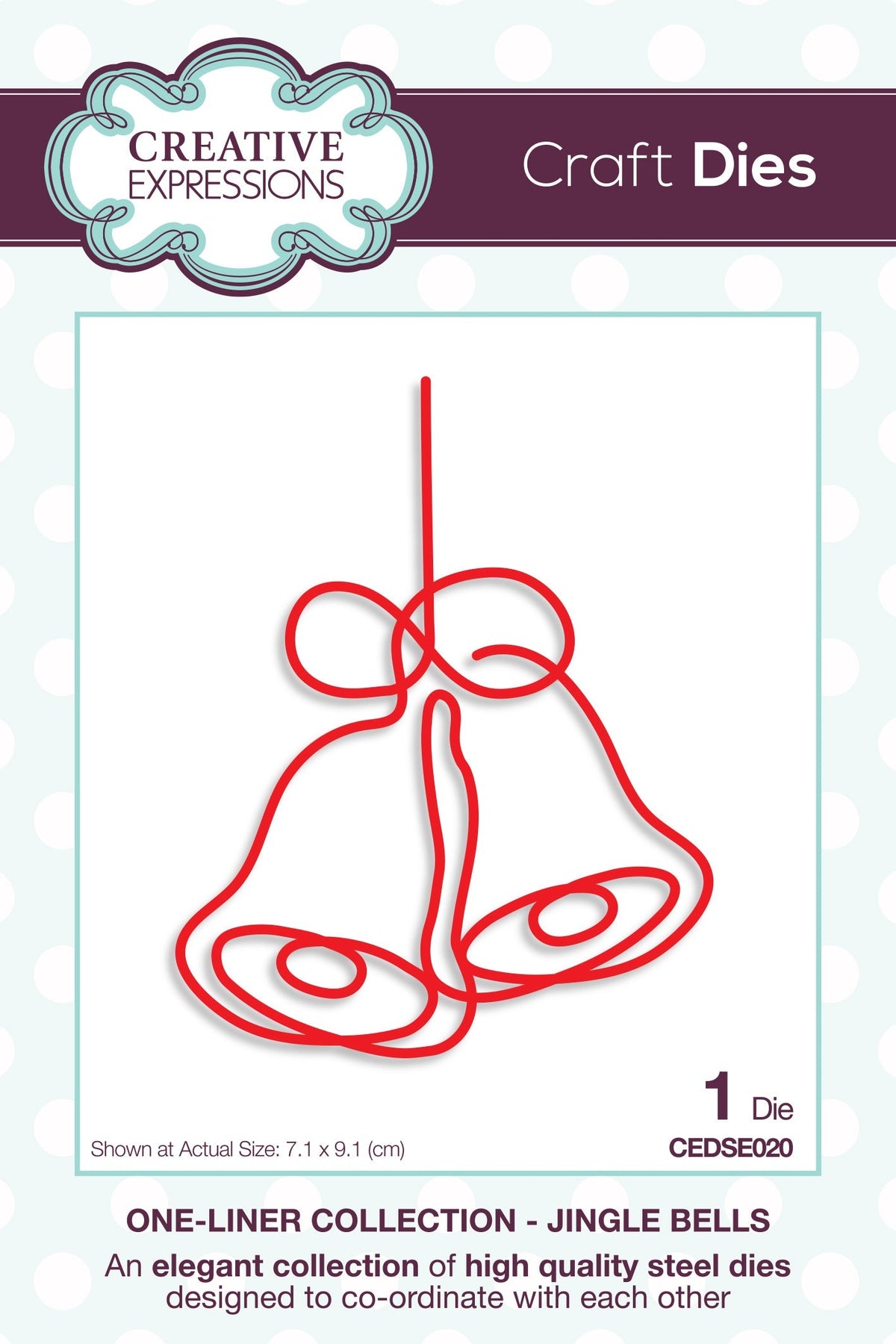 Creative Expressions One-liner Collection Jingle Bells Craft Die-1