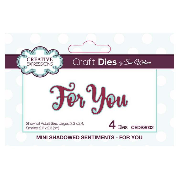 Creative Expressions Mini Shadowed Sentiments For You-1