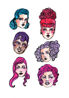 Creative Expressions Jane Davenport Starlets 1  6 in x 8 in Clear Stamp Set-2