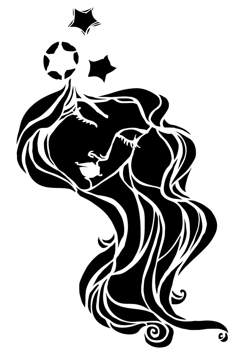 Creative Expressions Jane Davenport Star Fairy  8 in x 12 in Stencil-2