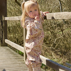 PU Rainwear Suit | Pink Floral | CeLaVi-2