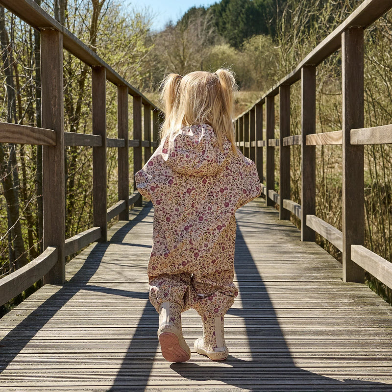 PU Rainwear Suit | Pink Floral | CeLaVi-3
