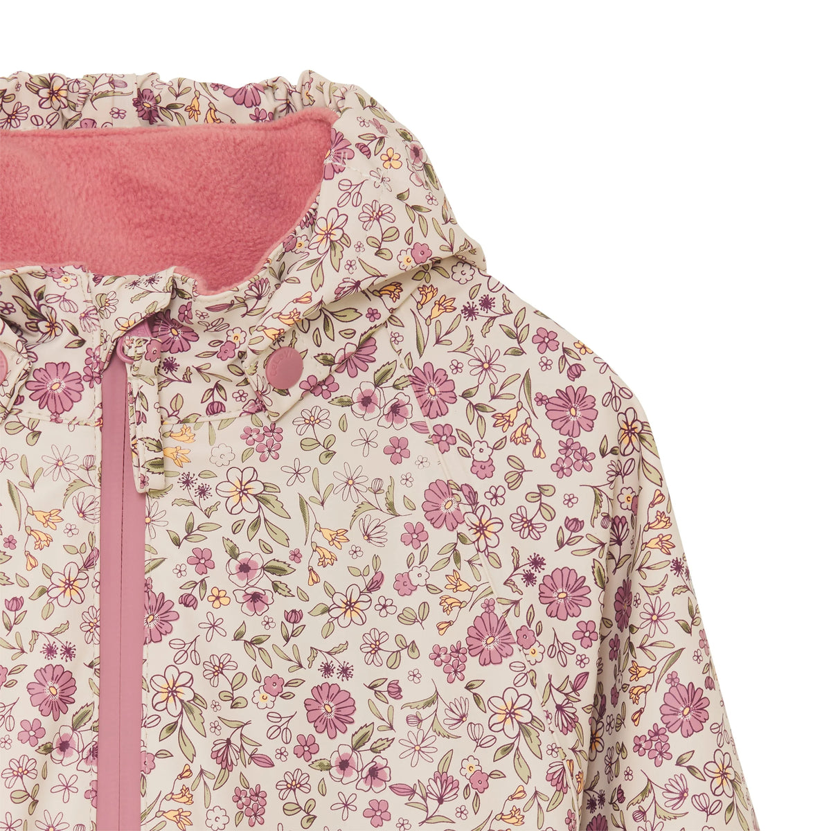 PU Rainwear Suit | Pink Floral | CeLaVi-5