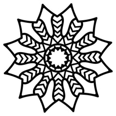 Creative Expressions Mask Chevron Mandala-1