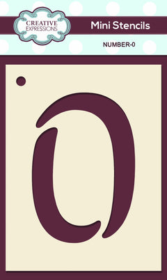 Mini Stencil Numbers-10