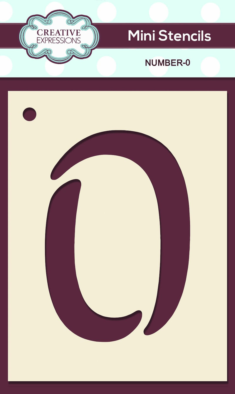 Mini Stencil Numbers-10