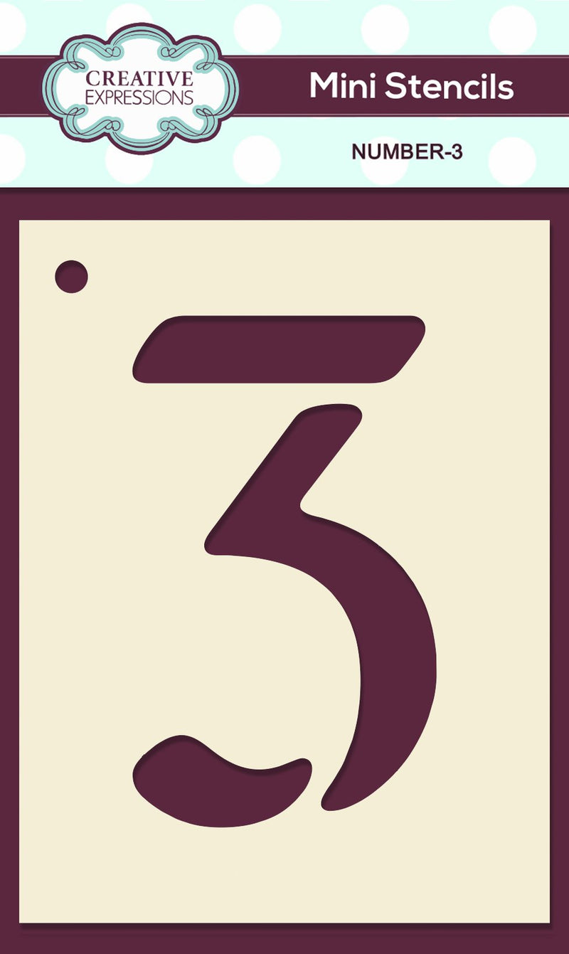 Mini Stencil Numbers-3