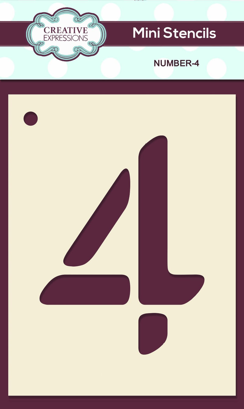 Mini Stencil Numbers-4