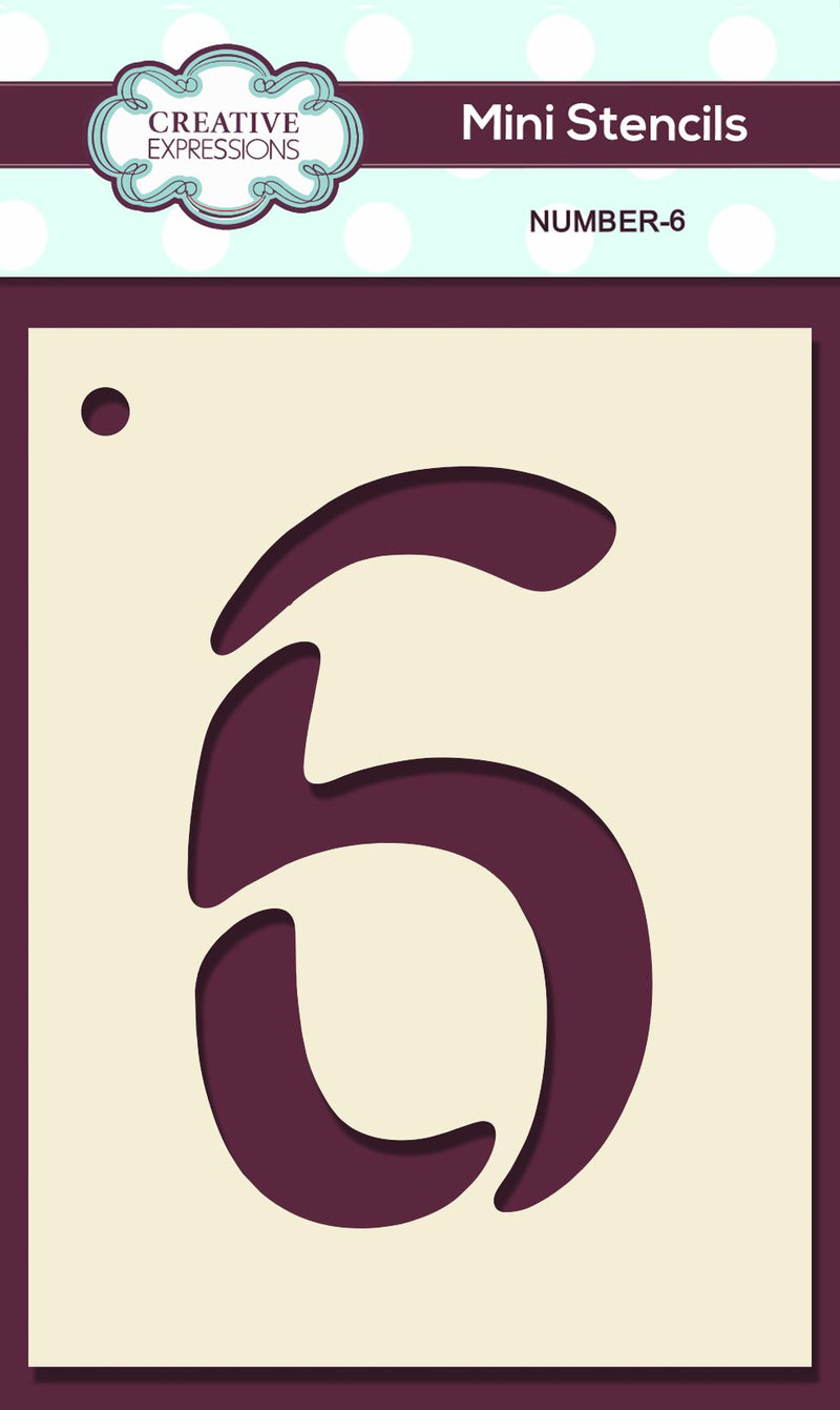 Mini Stencil Numbers-6