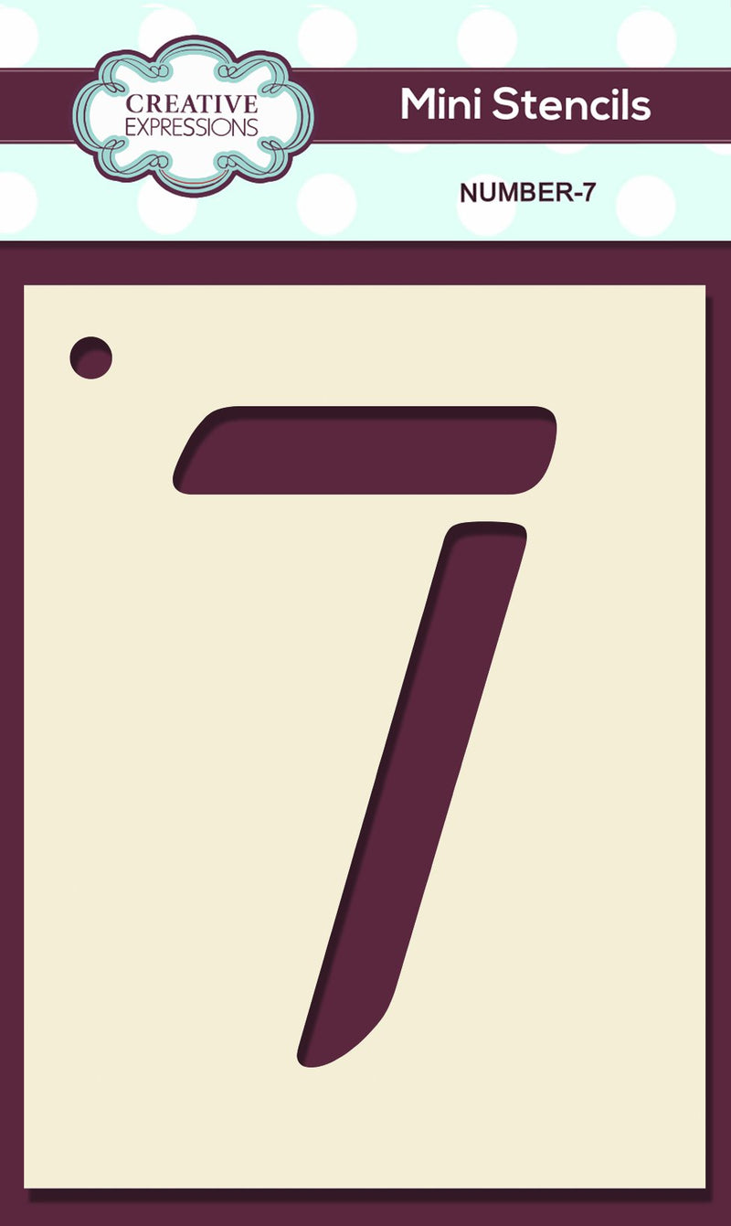 Mini Stencil Numbers-7