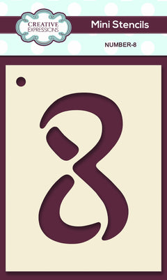 Mini Stencil Numbers-8