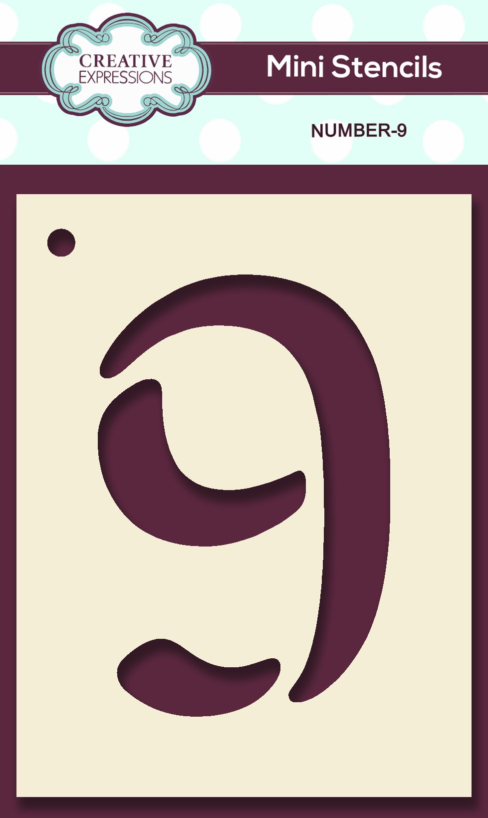 Mini Stencil Numbers-9