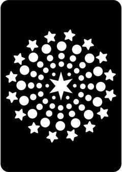 Creative Expressions Mini Stencil Shooting Stars-1