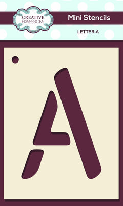 Mini Stencil Upper Case Letter-1
