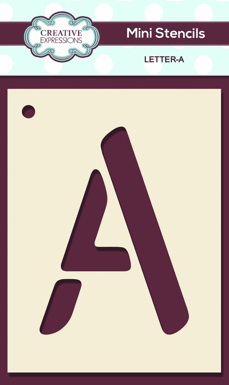 Mini Stencil Upper Case Letter-1