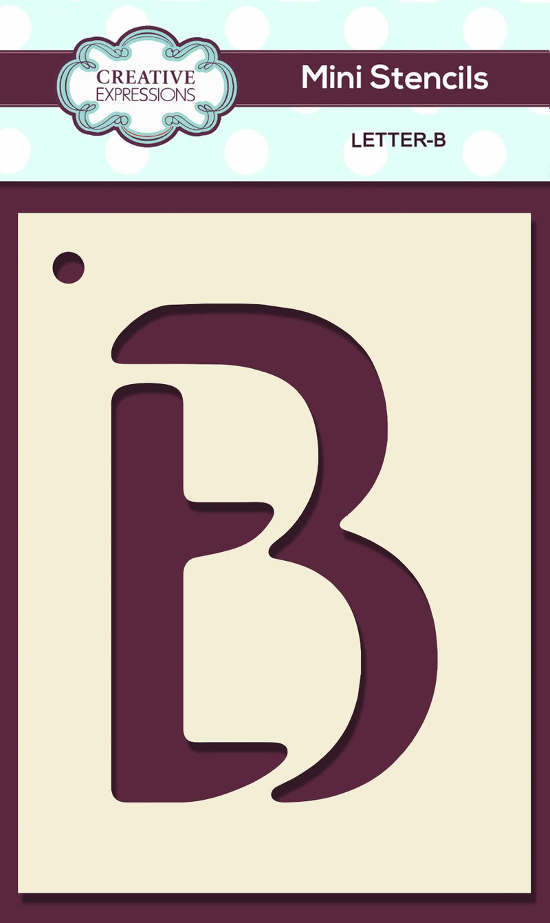 Mini Stencil Upper Case Letter-2