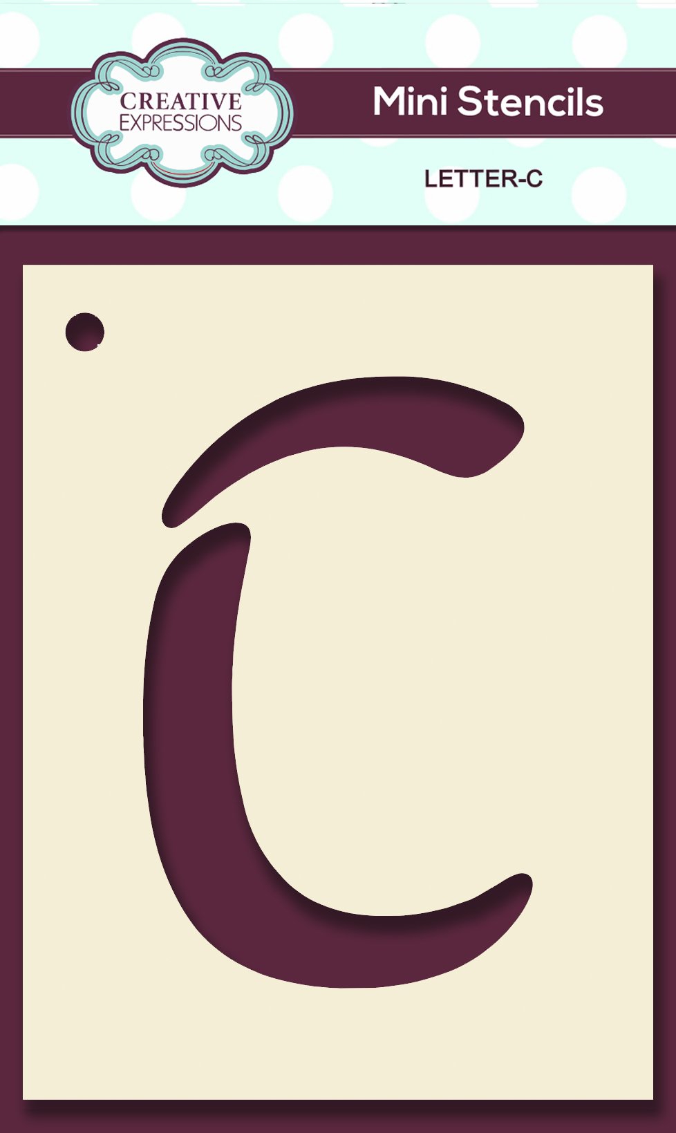Mini Stencil Upper Case Letter-3