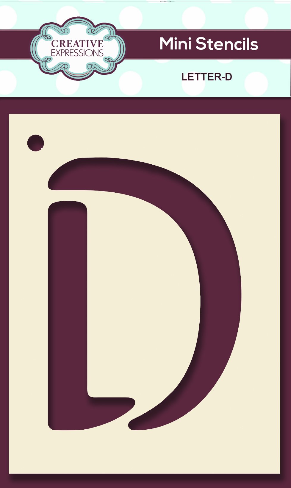 Mini Stencil Upper Case Letter-4