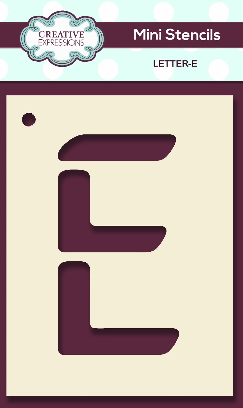 Mini Stencil Upper Case Letter-5