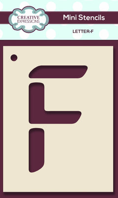 Mini Stencil Upper Case Letter-6