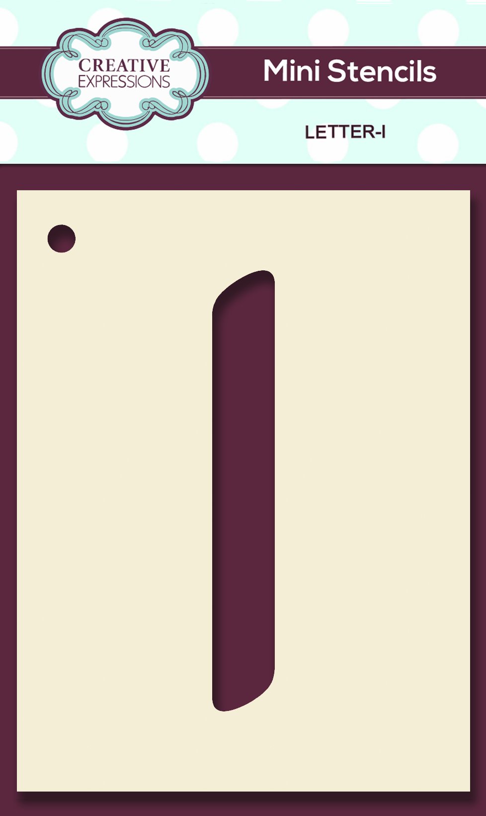 Mini Stencil Upper Case Letter-9