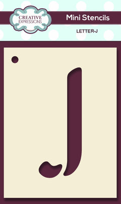 Mini Stencil Upper Case Letter-10