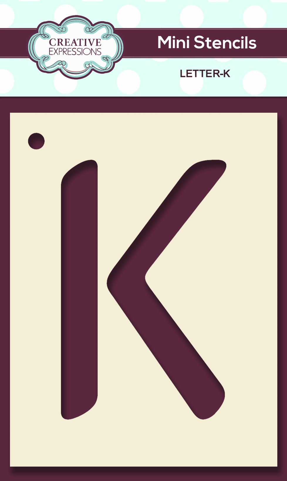 Mini Stencil Upper Case Letter-11