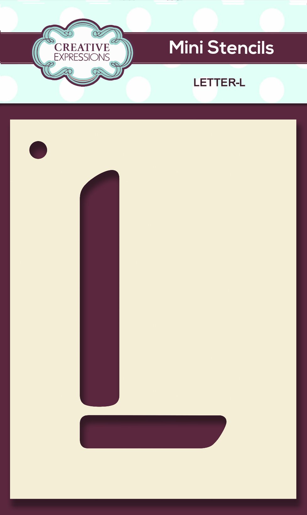 Mini Stencil Upper Case Letter-12