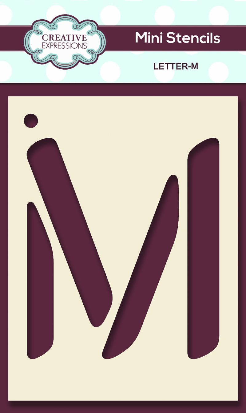 Mini Stencil Upper Case Letter-13