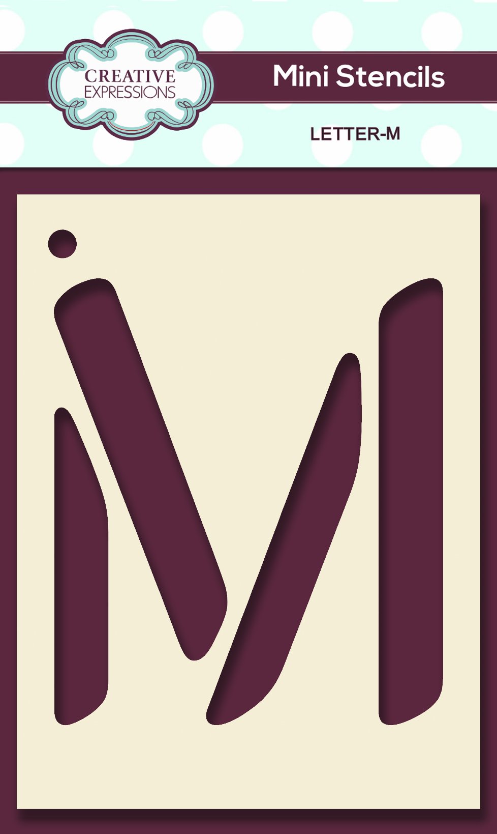Mini Stencil Upper Case Letter-13
