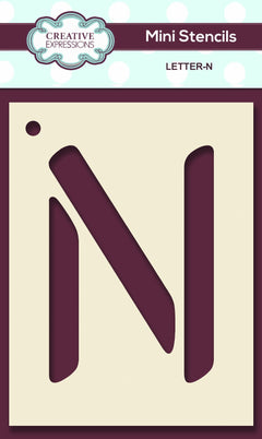 Mini Stencil Upper Case Letter-14