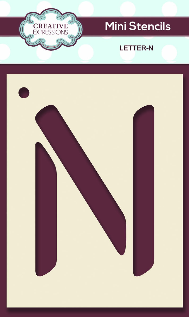 Mini Stencil Upper Case Letter-14