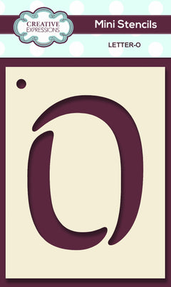 Mini Stencil Upper Case Letter-15