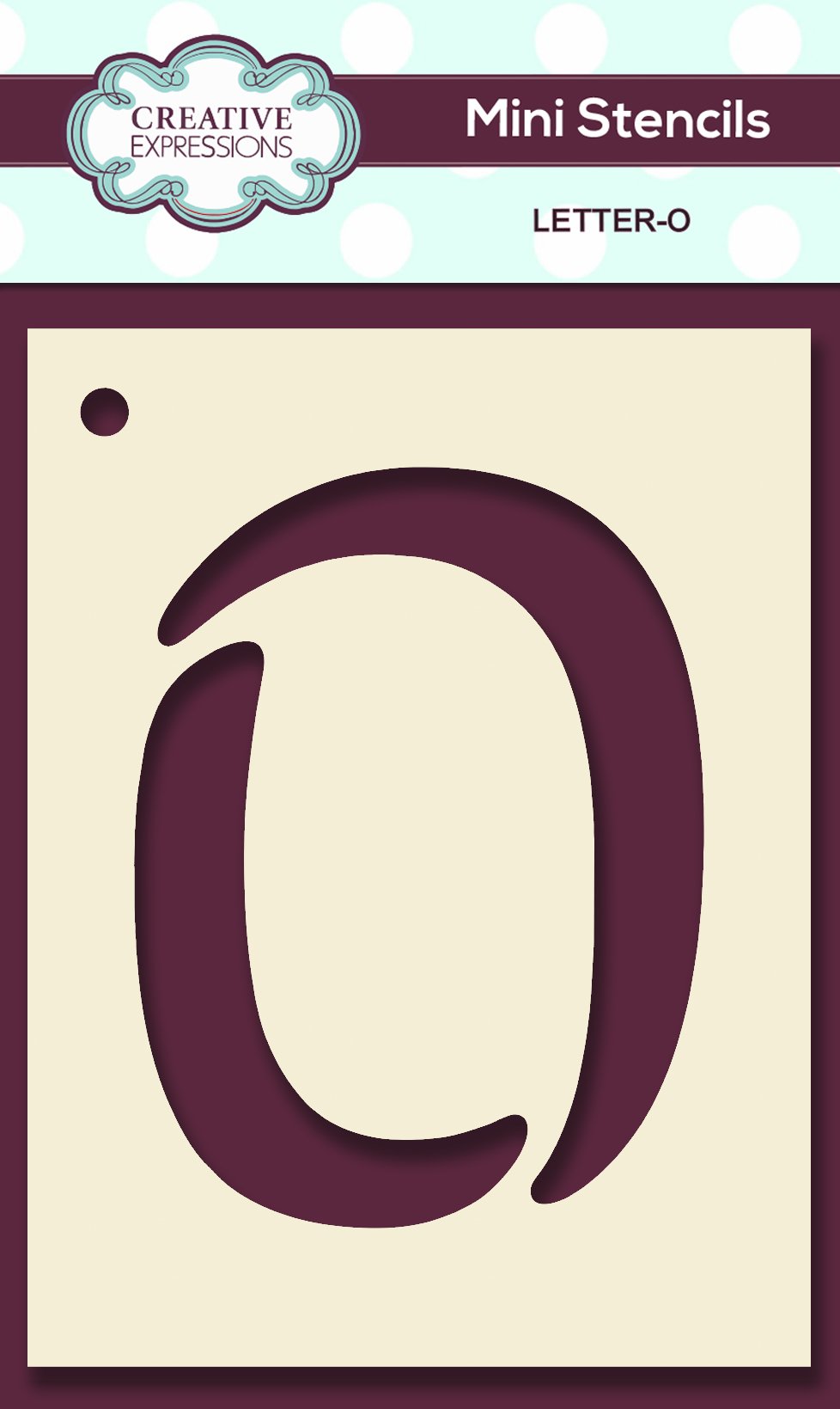 Mini Stencil Upper Case Letter-15