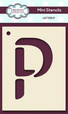 Mini Stencil Upper Case Letter-16