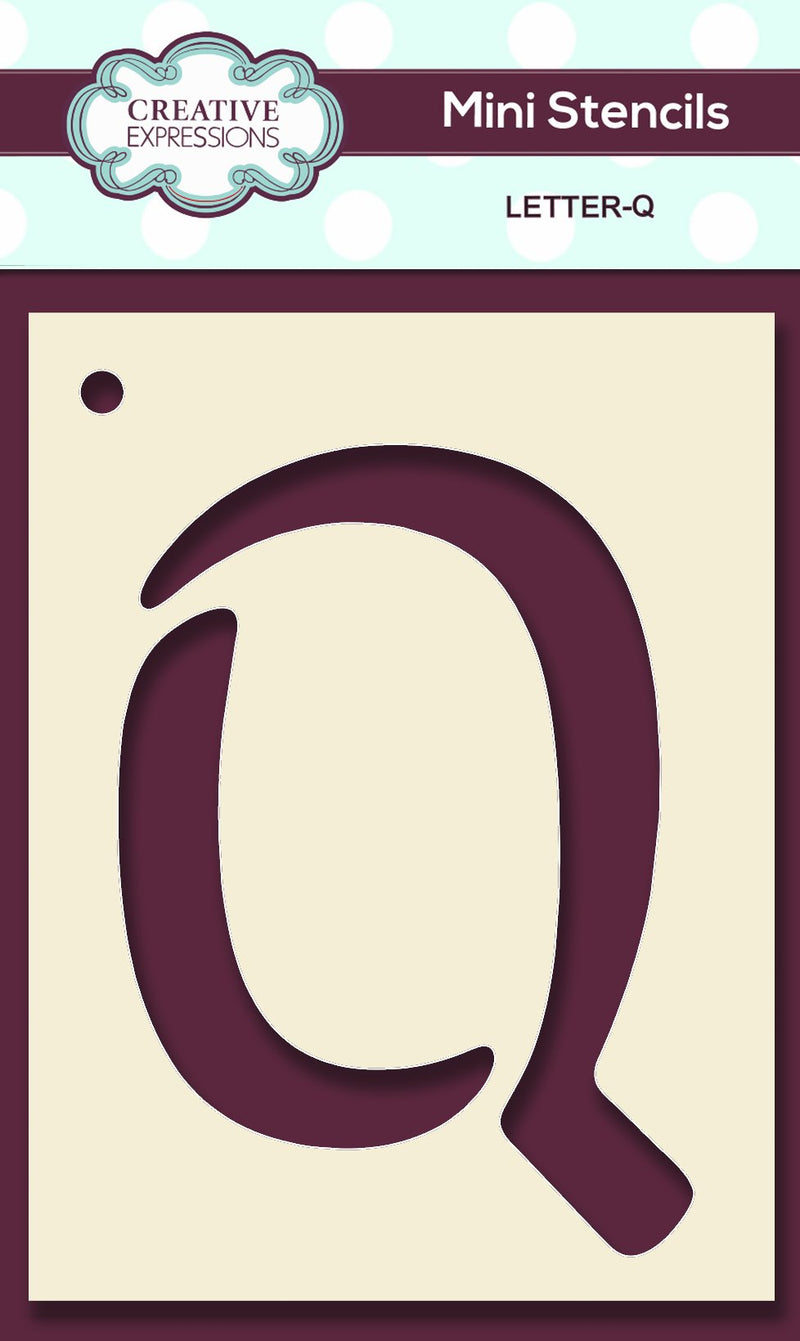 Mini Stencil Upper Case Letter-17