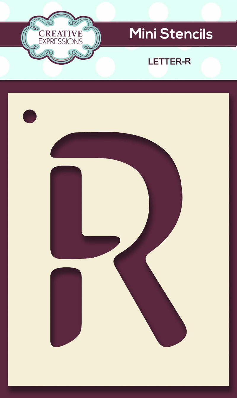 Mini Stencil Upper Case Letter-18