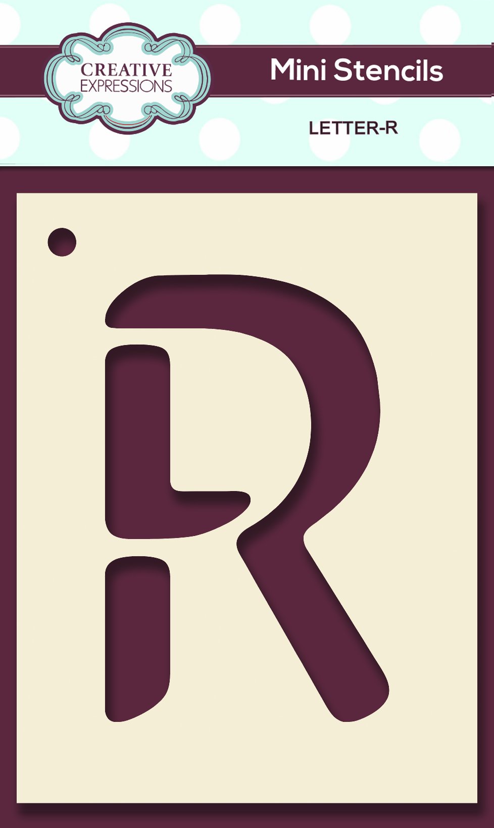 Mini Stencil Upper Case Letter-18