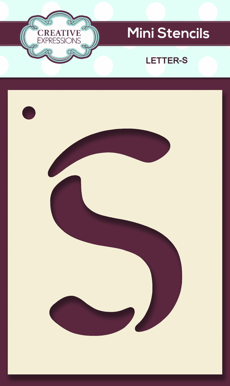 Mini Stencil Upper Case Letter-19