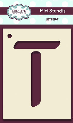 Mini Stencil Upper Case Letter-20