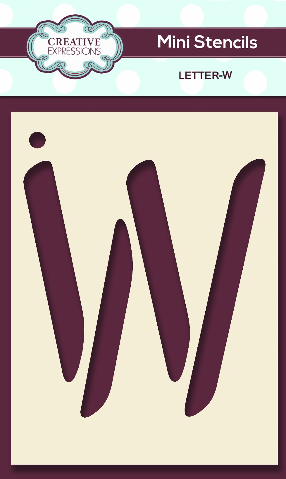 Mini Stencil Upper Case Letter-23