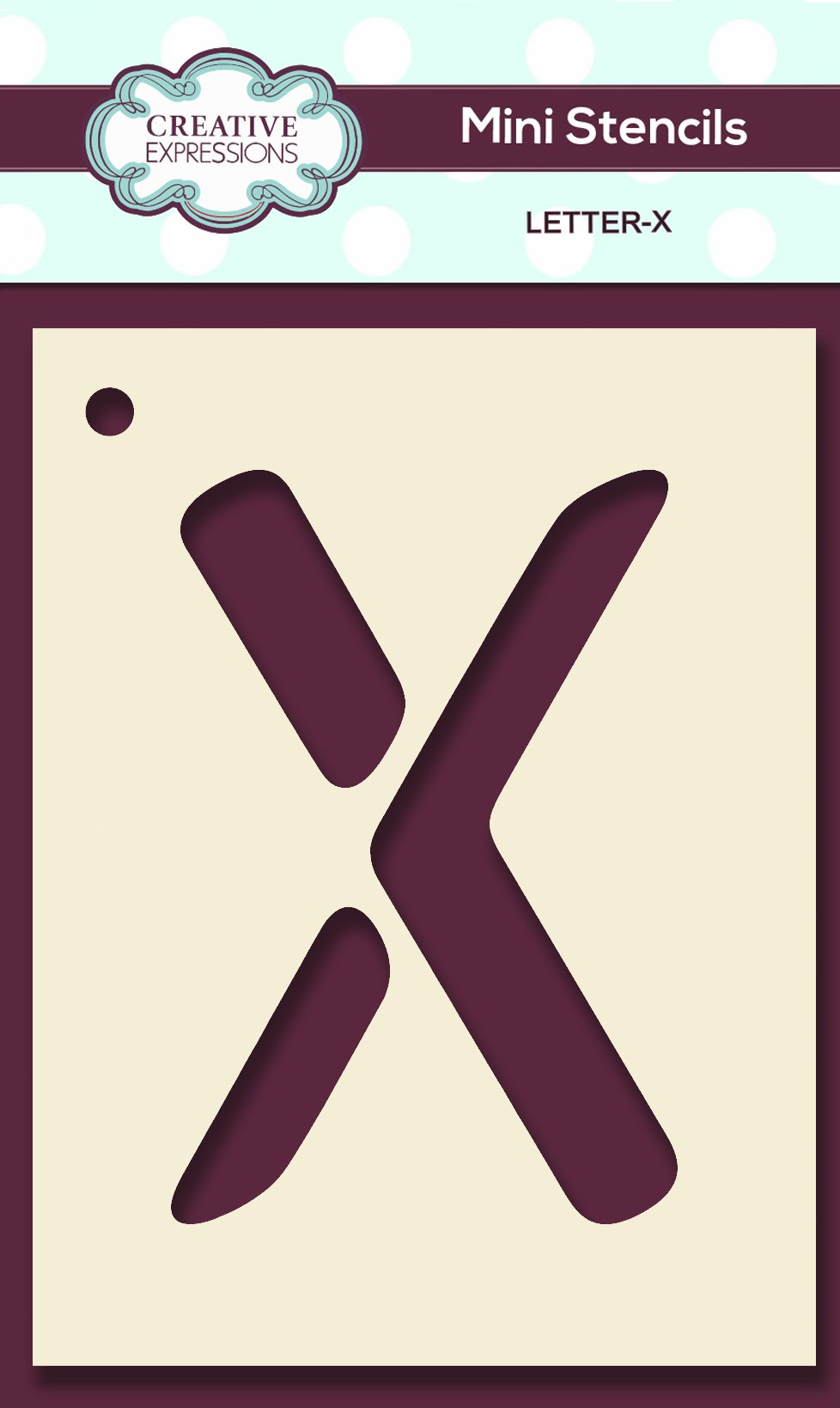 Mini Stencil Upper Case Letter-24